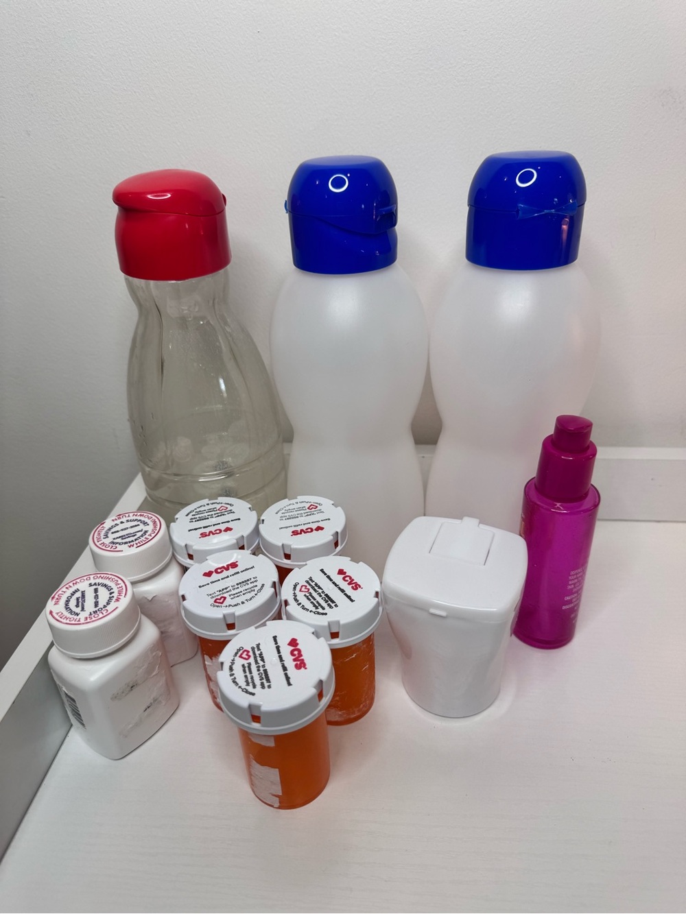 Assorted empty Bottles & containers for crafting or storage